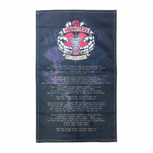 My Own War Lyrics Tea Towel