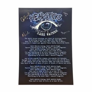 Dark Waters Signed A3 Lyrics Print