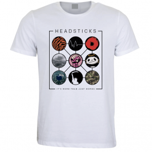 Multi Circle White Organic Cotton T Shirt