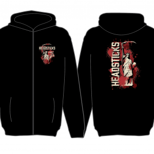 America Black Organic Cotton Full Zip Hoody